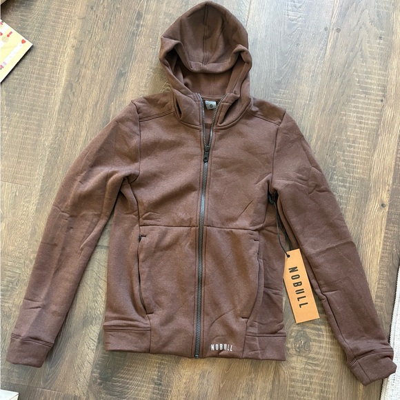 NOBULL Jackets & Blazers - NOBULL full-zip Hoodie Fleece - Mocha - XS